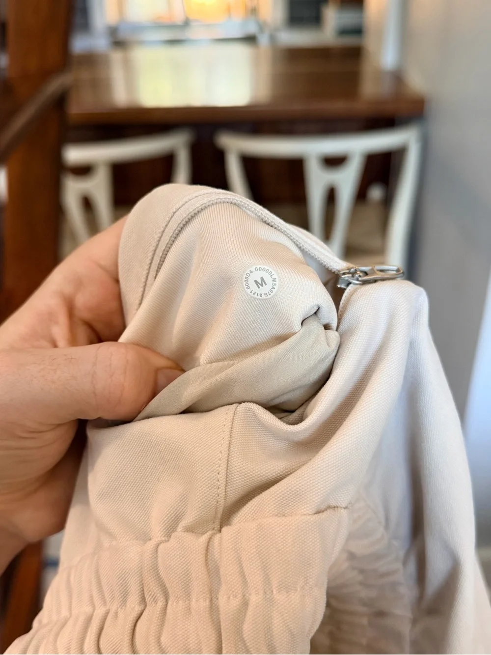 lululemon athletica Men's Cream Drawstring Tapered Chinos